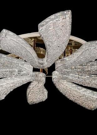 Led-люстра с димером и подсветкой lv/5 led (gd)