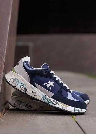 Premiata mase blue grey white