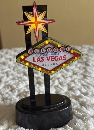 Настольный сувенир-ночник «welcome to fabulous las vegas» (лас-вегас)