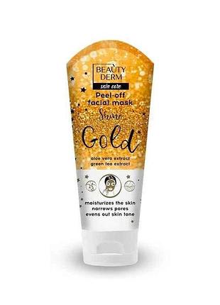 Маска-пленка 75мл для лица golden тм beautyderm