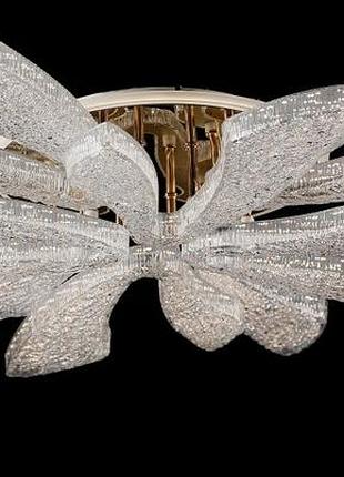 Led-люстра с димером и подсветкой lv/8 led (gd)