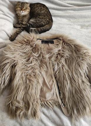 Кожух/штучна шуба zara