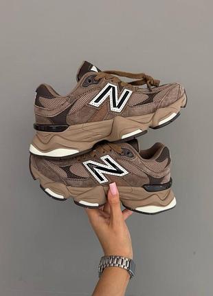 Женские кроссовки new balance 9060 chocolate white