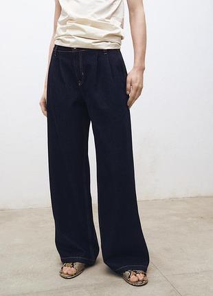Оригінальні джинси mango selection wide leg вайд лег середня посадка оверсайз широкі