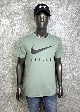 Nike athlete dri-fit футболка l размер спортивная с принтом