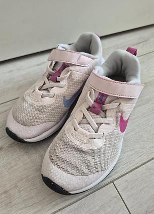 Кроссовки для девочки и сеточку nike revolution 6 nn, размер 32, 20см