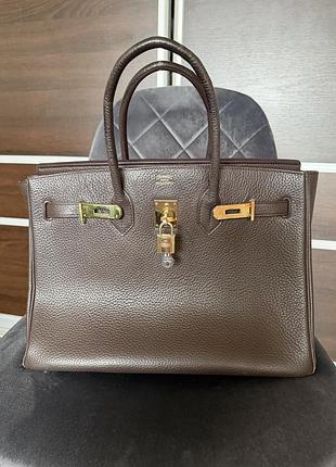Сумка hermes кожа