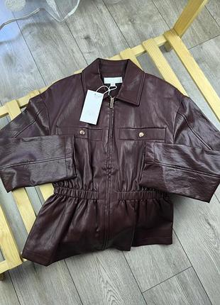 Куртка из эко кожи zara