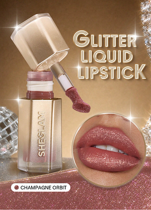 Рідка помада з блискітками sheglam stardust swipe glitter liquid lipstick - 033 champagne orbit (6270-033)