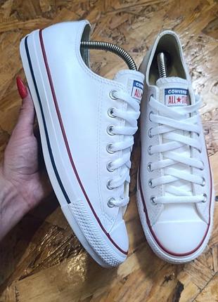 Оригинальные демисезонные кожаные кеды кеды converse
