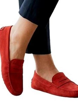Замшевые лоферы tod's gommino