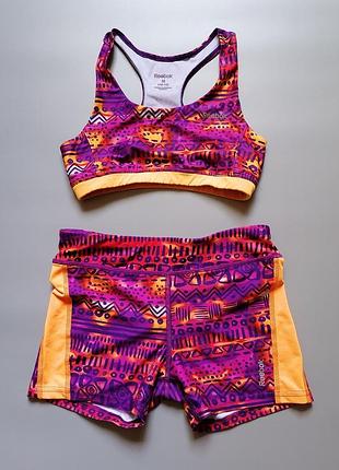 Яскравий спортивно- пляжний комплект reebok
