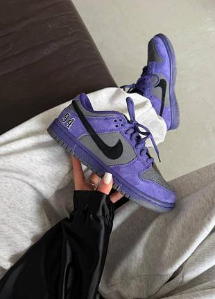 Женские кроссовки nike sb dunk supreme '94 purple/gray
