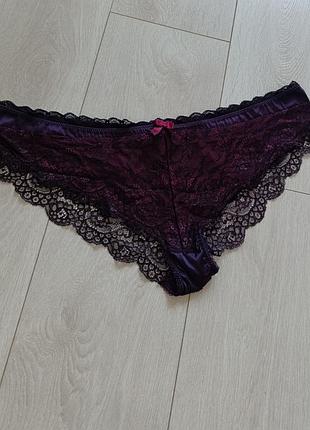 Ажурные трусики кружевные трусы вьющиеся большого размера secret possessions 2xl 3xl 16 18