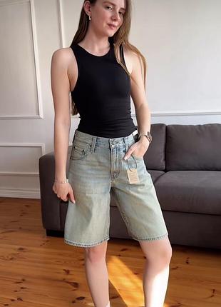 Джинсові шорти levi’s dad shorts оригінал шорты джинсовые