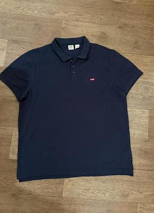 Поло levi’s  ,футболка поло levi’s, синя поло хл