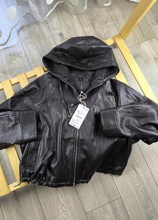 Куртка из эко кожи zara