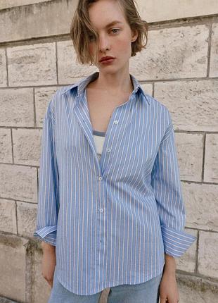 Cорочка оверсайз з ременем від zara