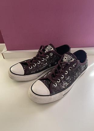 Кеди converse all star з паєтками