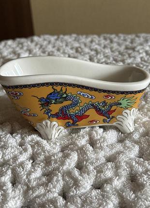 Фарфоровая мини-ванночка royal porcelain (дизайн англия) мыльница / кашпо