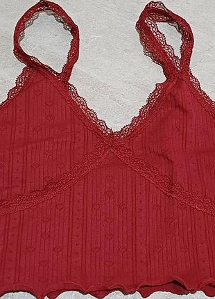 Топ подовжений з мереживом primark