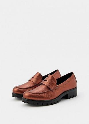 Жіночі шкіряні лофери ecco modtray w, 39р.