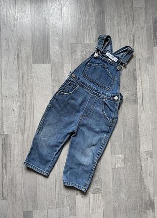 Детский джинсовый комбинезон zara