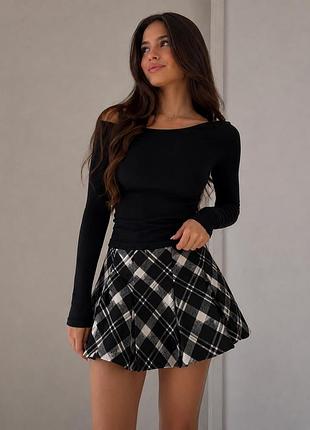 Polo ralph lauren — стильна спідниця-шорти в клітинку 🤍🖤