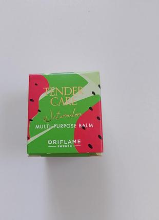 Бальзам бочонок для губ смягчающее средство с маслом арбуза tender care protecting balm oriflame, 10.5 мл
