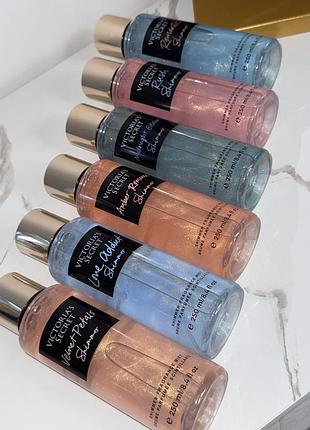 Шлейфовий  парфумований  міст для тіла victoria’s secret спрей з шимером