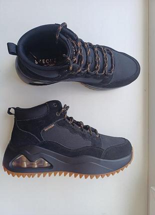 Черевики skechers uno peaks - street hikes 177550 bbk розміри 35,5-41 оригінал