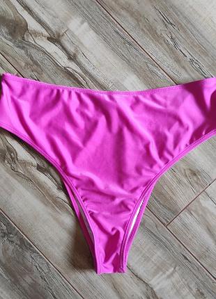 Яскраві рожеві плавки фуксія boohoo з високою посадкою, розмір xl (uk 16 / eur 44)