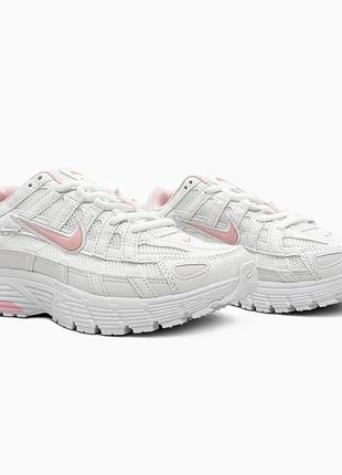 Кросівки жіночі nike p-6000 white/pink