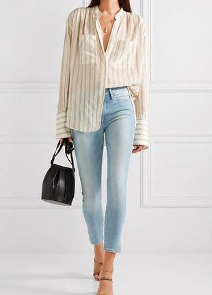 Джинсы скинни levis xs s, голубые с высокой талией