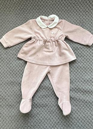 Костюм велюровий chicco 3 місяці. розмір 62