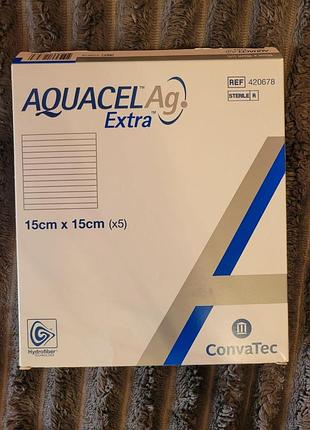 Первинна антимікробна пов'язка aquacel ag extra від виробника convatec.