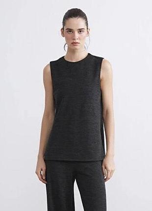 Трикотажний топ безрукавка zara