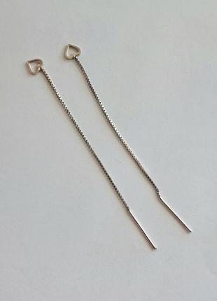 Серьги серебро