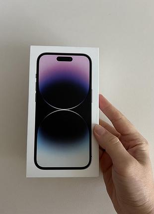 Оригінальна коробка iphone 14 pro 128gb deep purple