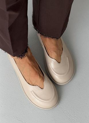 Женские анатомические балетки barefoot (бежевый) ✨