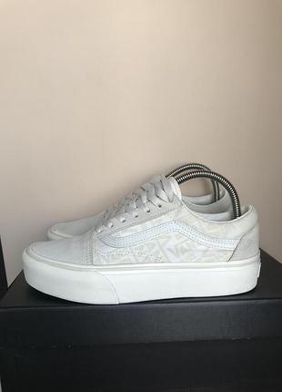 Кеди vans old skool platform marshmallow vans 66/repeat beige