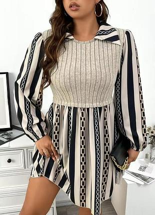 Сукня з імітацією сорочки shein xl