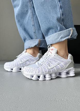Кросівки жіночі nike shox tl white/silver