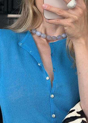 Классное голубое хлопковое яркое поло zara
☝️☝️☝️☝️☝️☝️☝️