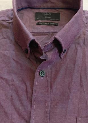Брендовая мужская рубашка marks &amp; spencer (m&amp;s) / мужская рубашка oxford (размер xl)