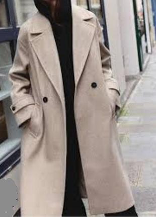 Пальто оверсайз от zara