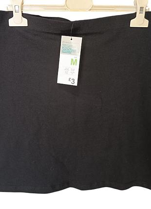 Primark,новая хлопковая мини-юбка р.м