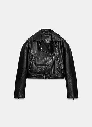 Женская байкерская куртка косуха zara