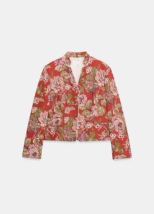 Жакет жіночий в квіти zara new