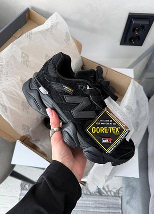 Стильні жіночі кросівки new balance 9060 cordura full black